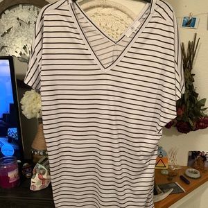 Stripped T-shirt dress